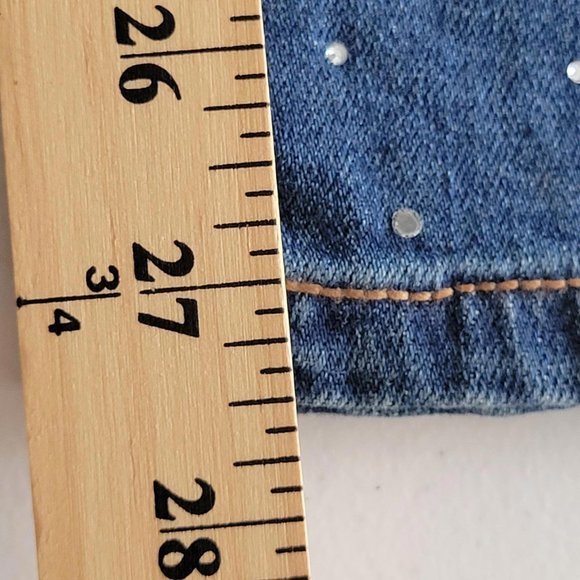 Wild Fable Blue Denim Sparkle Jeans Women Size 16 - Picture 8 of 10